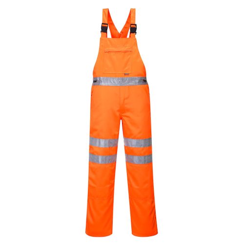 Portwest RT43 Hi-Vis polipamut kantáros nadrág Narancs - S