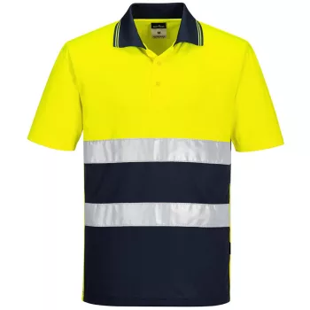   Portwest S175 Hi-Vis Kéttónusú könnyű póló S/S Sárga/Navy - S