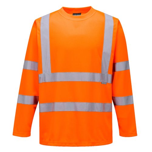 Portwest S178 Hi-Vis hosszú ujjú póló Narancs - S