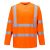 Portwest S178 Hi-Vis hosszú ujjú póló Narancs - XL