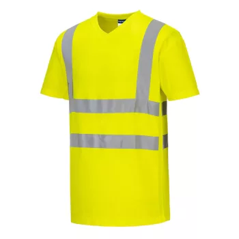   Portwest S179 Hi-Vis pamut póló pamut hálós betétes póló S/S Sárga - S