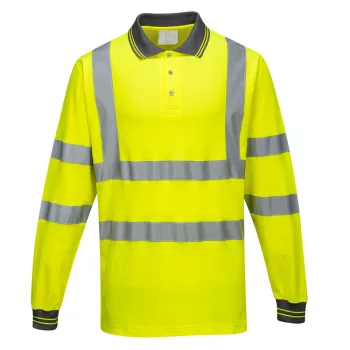   Portwest S271 Hosszú ujjú Cotton Comfort pólóing Sárga - S