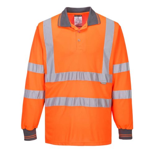 Portwest S277 Hi-Vis hosszú ujjú pólóing Narancs - XS