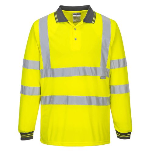 Portwest S277 Hi-Vis hosszú ujjú pólóing Sárga - XS