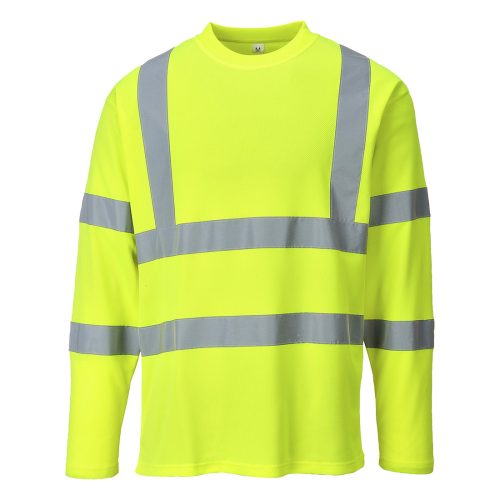 Portwest S278 Hi-Vis hosszú ujjú póló Sárga - S