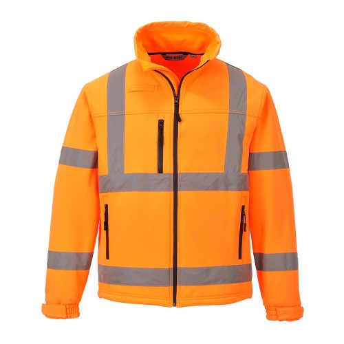 Portwest S424 Jól láthatósági Softshell dzseki (3L) Narancs - S