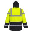 Portwest S466 Hi-Vis Kéttónusú Traffic kabát Sárga/Fekete - XS