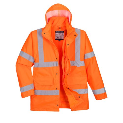 Portwest S468 Hi-Vis 4 az 1-ben Traffic kabát Narancs - XS