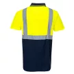 Portwest S479 Kéttónusú pólóing Sárga/Navy - XS