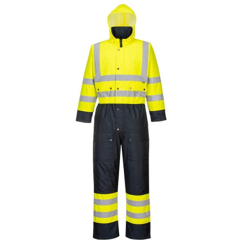 Portwest S485 Hi-Vis Contrast bélelt overál Sárga / Navy - XS