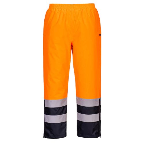 Portwest S598 Hi-Vis lélegző nadrág Narancs / Navy - S