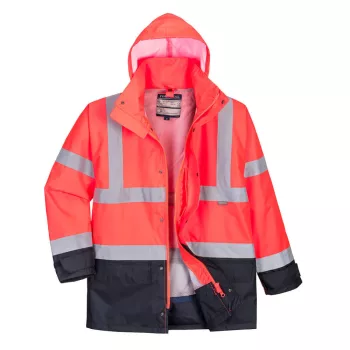   Portwest S768 Hi-Vis Executive 5 az 1-ben kabát Piros/Navy - XS