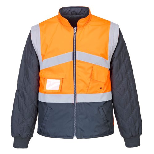 Portwest S769 Hi-Vis kéttónusúkabát - kifordítható Narancs / Navy - S