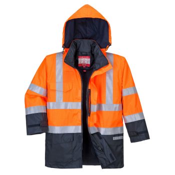   Portwest S779 Bizflame Rain Hi-Vis Multi-Protection kabát Narancs/Navy - S