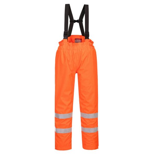 Portwest S781 Bizflame Rain bélelt- Hi-Vis antisztatikus FR nadrág Narancs - M