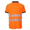 Portwest T180 PW3 Hi-Vis pólóing S/S Narancs/Navy - S