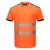 Portwest T181 PW3 Hi-Vis póló S/S Narancs/Fekete - XS