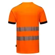 Portwest T181 PW3 Hi-Vis póló S/S Narancs/Fekete - XS