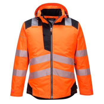 Portwest T400 PW3 Hi-Vis télikabát Narancs/Fekete - XS