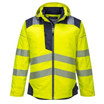 Portwest T400 PW3 Hi-Vis télikabát Sárga/Navy - S