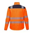 Portwest T402 PW3 Hi-Vis Softshell kabát Narancs/Navy - S