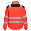 Portwest T402 PW3 Hi-Vis Softshell kabát Piros/Fekete - S