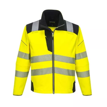 Portwest T402 PW3 Hi-Vis Softshell kabát Sárga/Fekete - XS