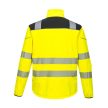Portwest T402 PW3 Hi-Vis Softshell kabát Sárga/Fekete - XS