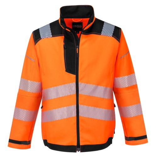 Portwest T500 PW3 Hi-Vis kabát Narancs / Fekete - S