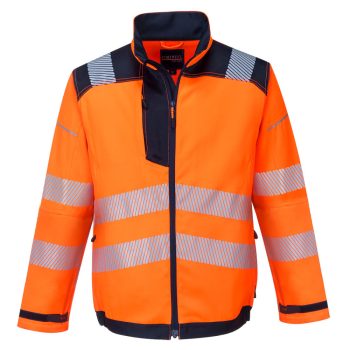 Portwest T500 PW3 Hi-Vis kabát Narancs/Navy - S