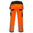 Portwest T501 PW3 Hi-Vis Holster nadrág Narancs/Fekete - 30