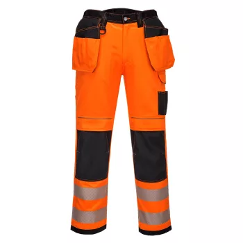 Portwest T501 PW3 Hi-Vis Holster nadrág Narancs/Fekete - 36