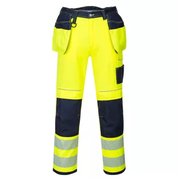 Portwest T501 PW3 Hi-Vis Holster nadrág Sárga/Navy - 42