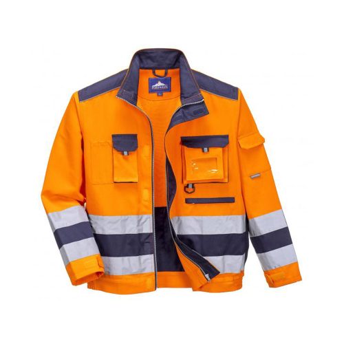 Portwest TX50 Lille Hi-Vis kabát Narancs / Navy - L