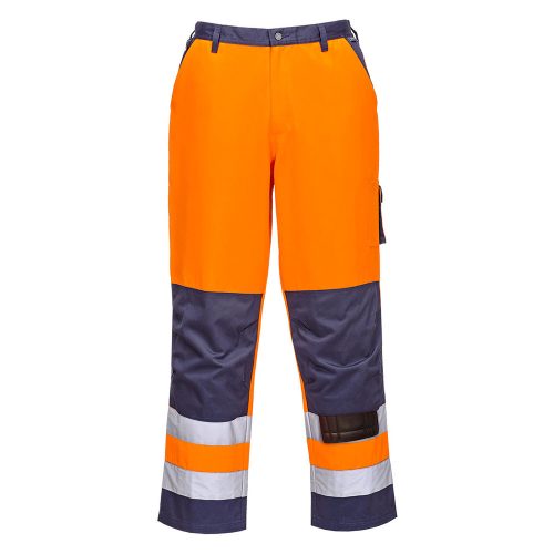 Portwest TX51 Lyon Hi-Vis nadrág Narancs / Navy - M