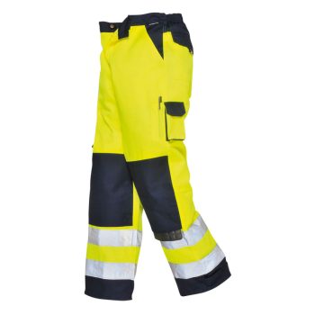Portwest TX51 Lyon Hi-Vis nadrág Sárga/Navy - XS