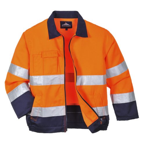 Portwest TX70 Madrid Hi-Vis kabát Narancs / Navy - S