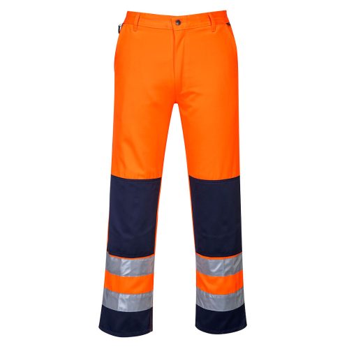 Portwest TX71 Seville Hi-Vis nadrág Narancs / Navy - S