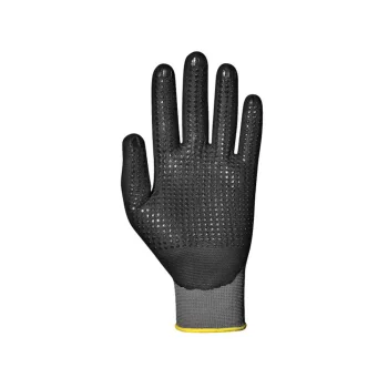   Sir Safety System Innoflex pöttyözött nylon/nitril 3/4 mártott kesztyű fekete 09/L