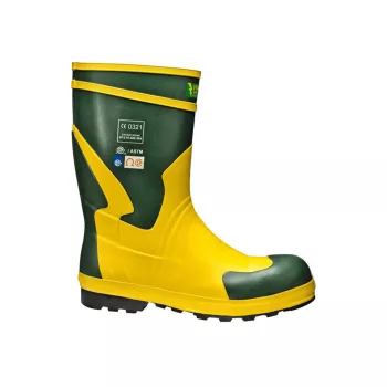   Sir Safety System Dielectrical SB E FO HRO SRA villanyszerelő gumicsizma sárga/zöld 45