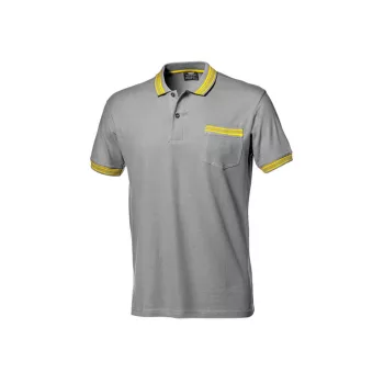 Sir Safety System Salsa pique póló szürke/sárga M