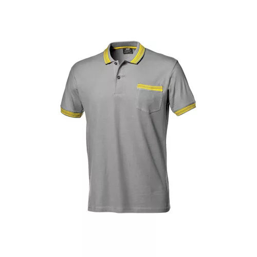 Sir Safety System Salsa pique póló szürke/sárga M