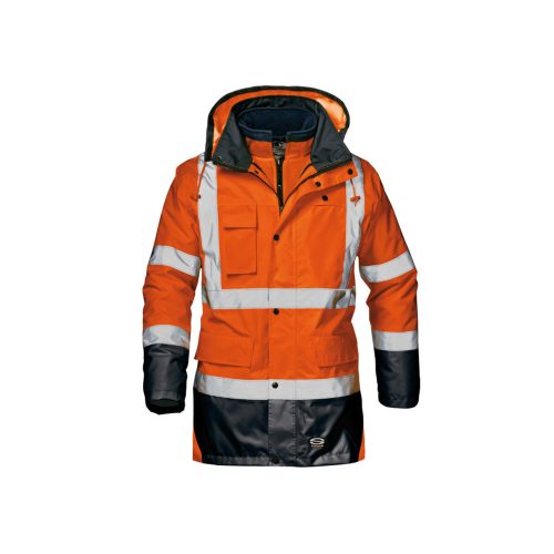 Sir Safety System Motorway Split jól láthatósági 4in1 kabát narancs L