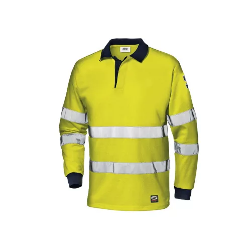Sir Safety System Supertech hosszú ujjú pólóing sárga/kék S