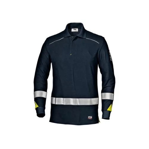 Sir Safety System CARLOS multinorm hosszú ujjú pólóing tengerészkék L