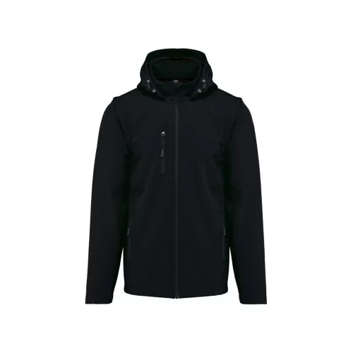 Kariban softshell kapucnis dzseki fekete L