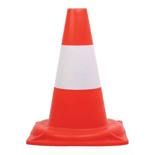 Közúti jelzőbója piros/fehér 30cm